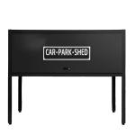 Garage Over Bonnet Storage Locker H2300mm Height Black / Blue / Brown Door