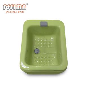 China Square Pedicure Foot Tub Durable Acrylic Foot Massage Tub 570X570X330mm factory