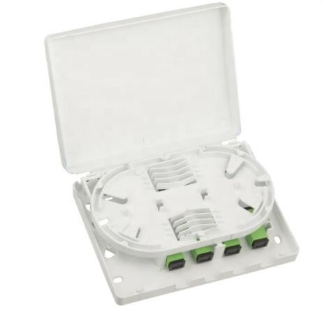 ABS 4 Cores FTTH Fiber Optic Termination Box Desktop Dustproof