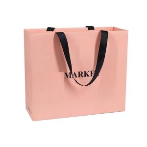 China Heavy-duty Recyclable Paper Bags with Your Logo for Gift Shopping factory