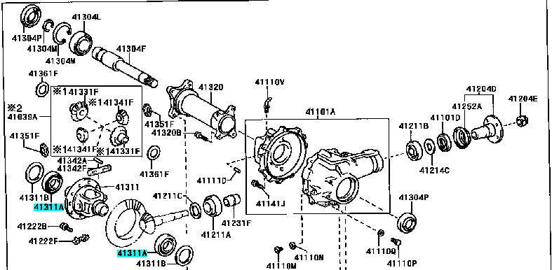 Rexwell Front Axle Differential Bearing 96335754 Use For GENERAL MOTORS