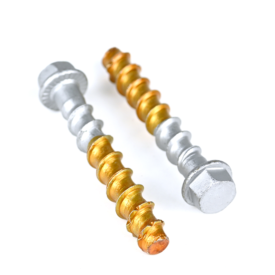 Self Tapping Concrete Anchor Bolt for High Strength Bi-Metal Stainless Steel Hex Head