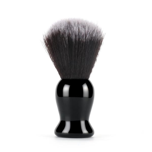 A Classic Black Customized Color Brush for Men Abeis Designer Travel Shaving