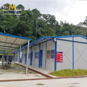 China Prefabricated House Sandwich Panel Steel Frame Prefab House For Labor Camp factory