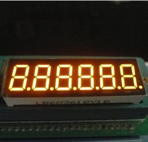China Electronic Scales 6 Digit 7 Segment LED Display 0.36 Inch Ultra Bright Amber factory
