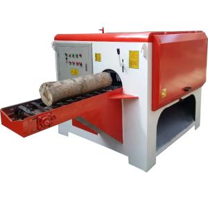 China Round log cutting multiple rip saw machine, multi blade circular saw rip saw wood cutting machine factory
