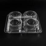 Eco Friendly 185x176x50mm Disposable Plastic Meal Tray