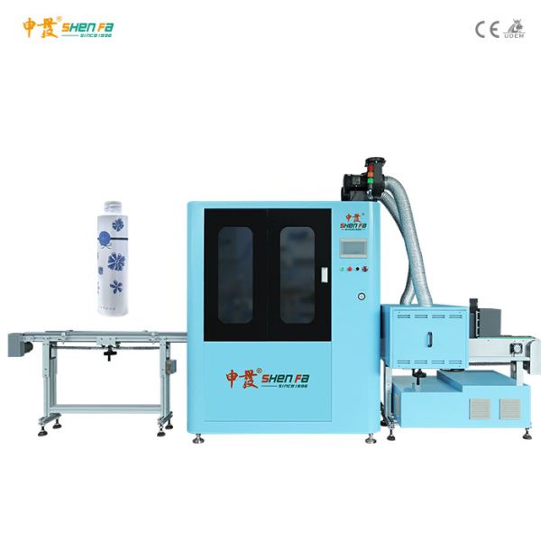Two Colors Fully Automatic Cylindrical Round Flat Bottle/Tubes Screen Printing Machine For Bottles
