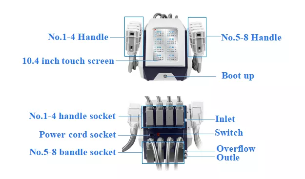 Portable Cryolipolysis Fat Freezing Machine , Vacuum Weight Loss Cryo Slimming Device