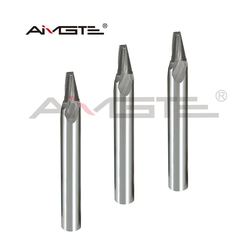 NPT / NPTF Carbide Thread Milling Cutter Full Profile Thread Milling Cutter For Oil And Gas Valves