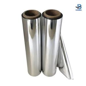 China Soft CPP Silver Metalized Film Food Packaging Roll Sealing Film for Silver Film factory