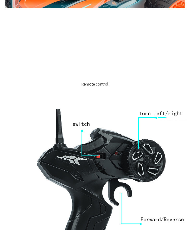Boys' Birthday Gift 2.4G Remote Control High Speed Vehicle with Strong Power and Fun
