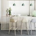 Solid Wood Nerd Bar Stool Commercial Furniture , Natural Oak Nerd Counter Stool
