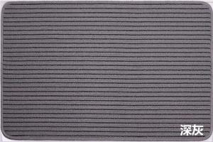 China Ribbed Red Flat Door Mat / Polypropylene Outdoor Mats Striped Pattern factory