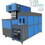 22kW Power Semi Automatic 4-Cavity Pet Bottle Blow Moulding Machine for