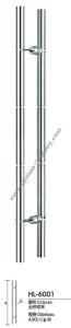 China Stainless steel door handle HL6001, dia38 X 800 factory