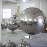 H245cm Hollow Sphere Stainless Steel Sculpture For Outdoor Decoration