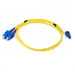 Singlemode SC-LC Yellow Jacket Color Duplex 9/125 Fiber Optic Patch Cable