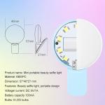 Mini Portable Selfie Beauty Fill Light Phone Clip USB Recharge Three Brightness
