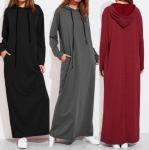 Long Sleeve Plus Size Ladies Shirts Long Hoodie Dress For Girls Eco Friendly