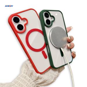 China Slim Tpu Magnetic Phone Cover Shockproof For IPhone 16 Pro Max factory