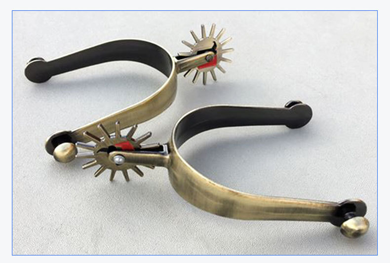 Alloy Horse Spurs Men Rider Horsemanship Western Stainless Steel Equestrian Equipment