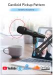 3mA Handheld Recording Microphone 65dB SNR Cardioid Dynamic Vocal Microphone