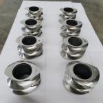 High Wear Twin Plastic Extruder Screw Elements With Vacuum Quenching Treatment