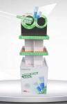 Glossy Custom Cardboard Shelf Display Stands OEM ODM