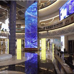 China P3.91*7.81 Glass Advertisement HD LED Video Wall Screen For Building factory