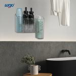 Damage Free Clear Kitchen Oganizer Container Wall Mount For Bathroom
