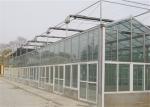 4m Section Width Garden Greenhouse , Ecological Greenhouse With Cooling Pad Fan