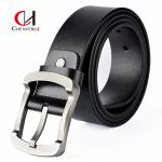 Genuine Leather Reversible Metal Buckle Belt Cowhide For Business Meeting
