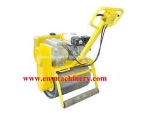 China Hydraulic Turning Single Drum Walk Behind Roller Road Roller with Samll Road Roller factory