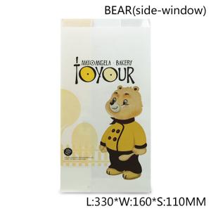 China Greaseproof 55gsm Single Kraft Paper Carry Bags For Sandwich on sale