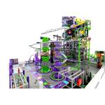 Plastic Trampoline Park Soft Play Ninja Large Indoor Play Equipment High Rise