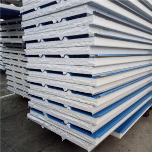 China eps 12kg sandwich panel 1050-50-0.426mm cover with film both side for prefab house factory