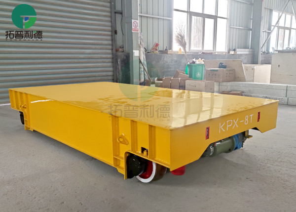 China Heavy Loading 30t Battery Power Railway Steel Beam Transfer Trailer on sale