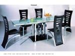 2100mm Length Frosted Glass Dining Table With Extensible Design DT-881