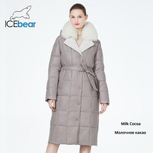 China Knee Length Oversized Cotton Jacket Elegant Long Cotton Coat Women'S Customized factory