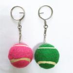 real tennis ball keychain