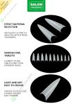 Sharp Drops Shape Half Cut False Nail French Style Artificial Nail with ABS Fake