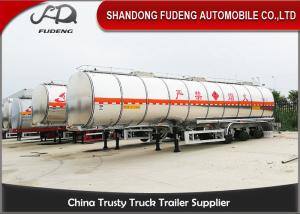 China Aluminum Alloy 38000L Gasoline Fuel Tanker Semi Trailer 10000 Gallon factory
