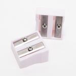 Transparent 14mm Uni Pencil Sharpener Double Holes