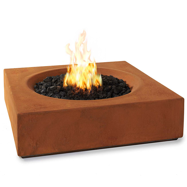 Outdoor Patio Heater Portable Wood Burning 60-150cm Outdoor Fireplace Corten Steel Fire Pit