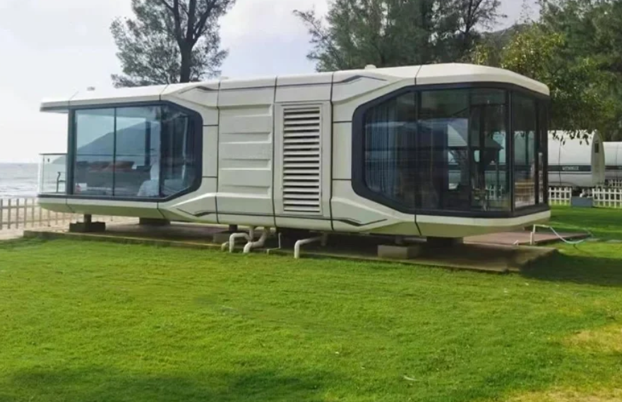 Luxury Prefabricated Modular Home Space Capsule For Customized Container House