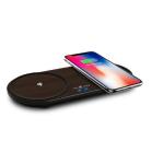 Universal Dual Wood 12 Volt Wireless Charging Pad