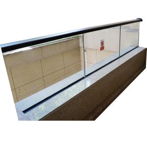 China 6mm 8mm Laminated Glass Aluminum Glass Balcony Railings Balustrade Handrail factory