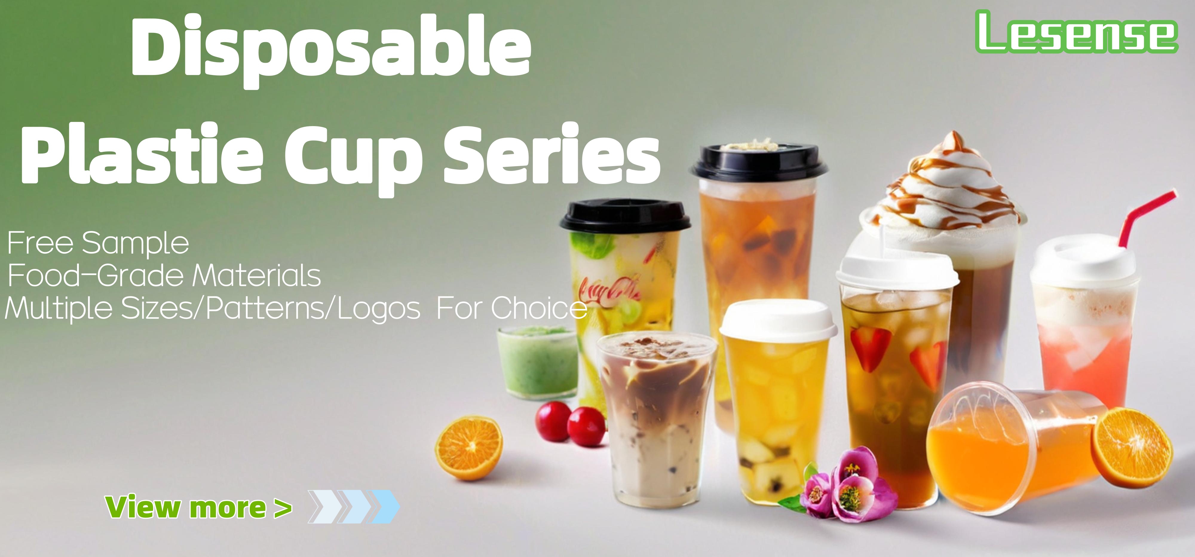 Custom 500ml U Shape PET Plastic Cups Disposable Cold Drink Boba Tea Coffee Cups Lids Hot Sale Logo Printed U Shape Plastic Cups