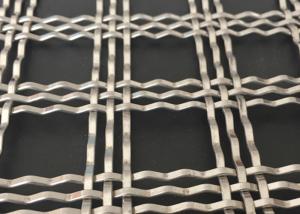 China Ceiling Stainless Steel Architectural Woven Wire Mesh Three Flat 56% Space factory